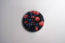 Carica l'immagine nel visualizzatore di Gallery, Giant berries front view recycled metal sculpture sustainable art TuttiFrutti fruit only