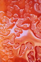 Load image into Gallery viewer, Orange texture detail recycled road signs transformation art Striptease