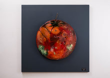 Load image into Gallery viewer, Tomatinho contemporary tomato sculpture handcrafted from reclaimed traffic signs by Scoobafish.