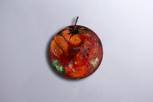 Load image into Gallery viewer, Tomatinho contemporary tomato sculpture handcrafted from reclaimed traffic signs by Scoobafish. Fruit only