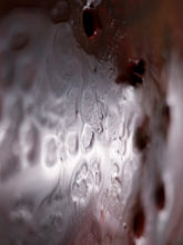 Load image into Gallery viewer, Side view of Tomatinho contemporary recycled metal sculpture handcrafted from reclaimed traffic signs epoxy details.