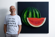 Carica l'immagine nel visualizzatore di Gallery, Maurizio Sergiusti Scoobafish artist with Watermelon slice sustainable sculpture
