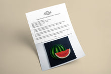 Carica l'immagine nel visualizzatore di Gallery, Certificate authenticity Watermelon slice sculpture Scoobafish 2021