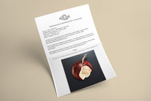 Load image into Gallery viewer, Certificate authenticity Bited Apple II sculpture Scoobafish 2023
