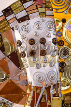 Load image into Gallery viewer, Golden dress patterns inspired by Klimt geometric designs
