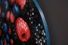 Load image into Gallery viewer, Giant berries angle view sustainable sculpture colorful fruit art
