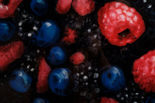 Load image into Gallery viewer, Giant berries texture detail recycled metal sustainable art piece
