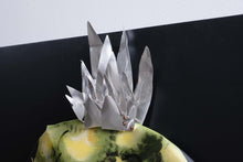 Carica l&#39;immagine nel visualizzatore di Gallery, Pineapple top side view sustainable sculpture tropical fruit art
