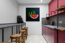 Carica l&#39;immagine nel visualizzatore di Gallery, Watermelon slice living room sustainable wall art interior decor
