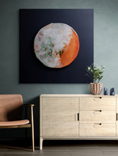 Load image into Gallery viewer, Orange slice sculpture home interior sustainable wall art decor
